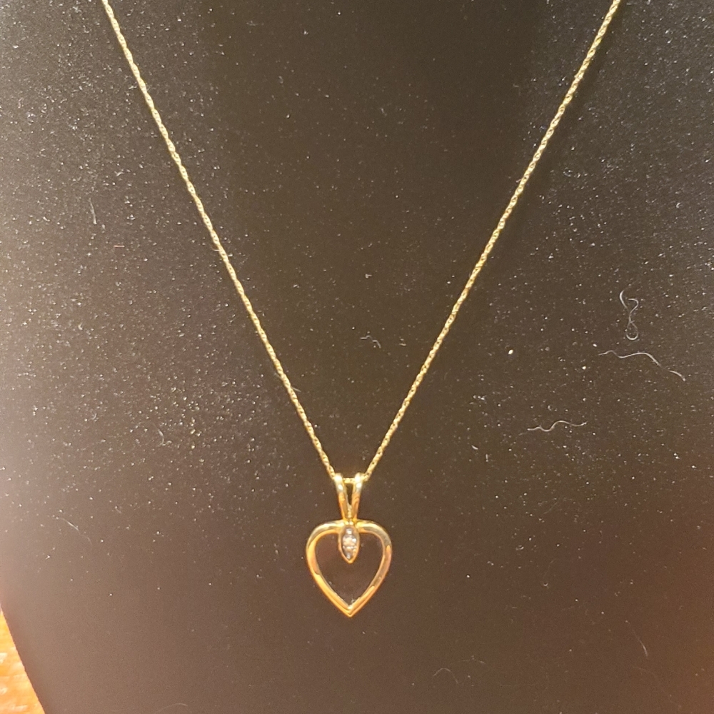 10k gold black onyx diamond necklace